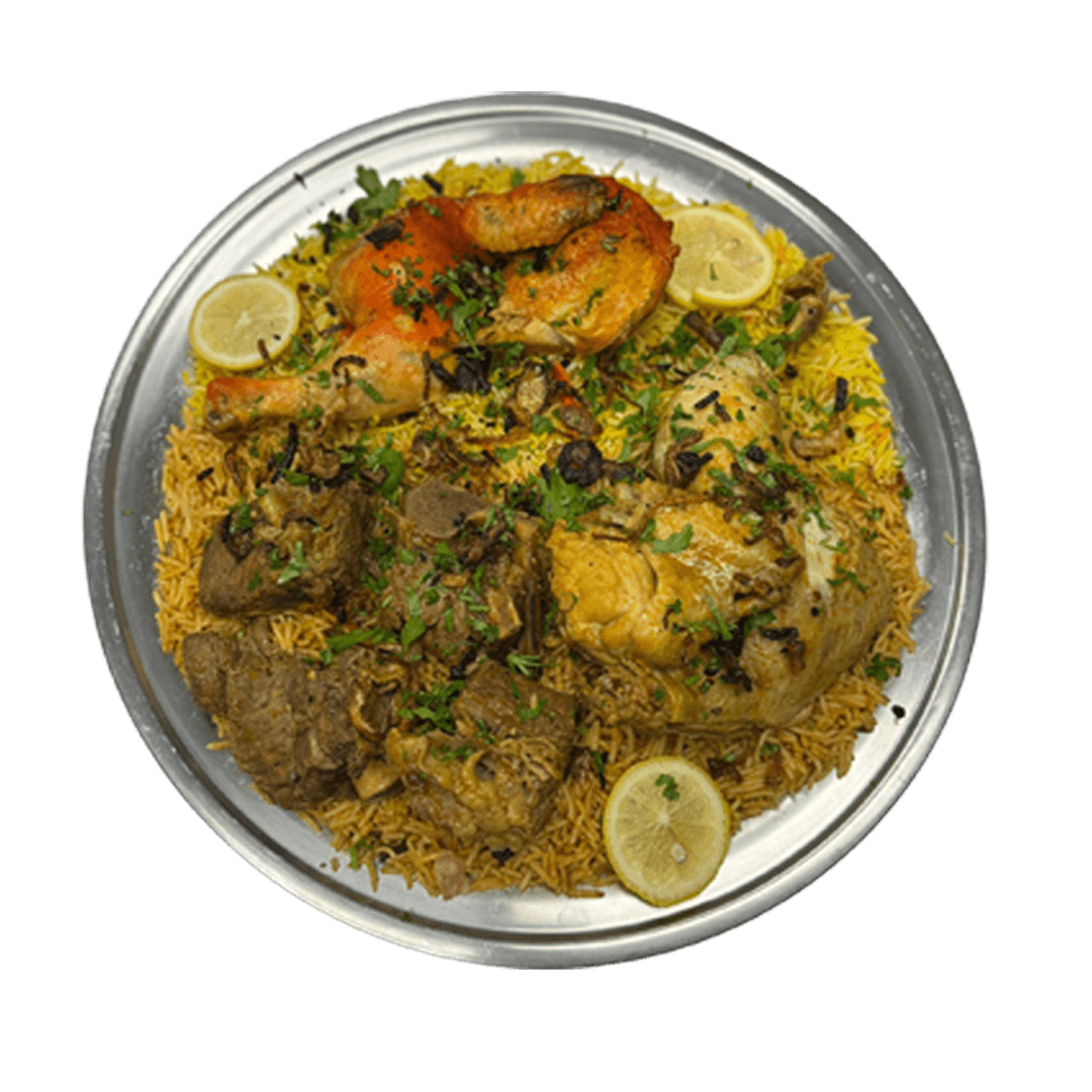Family Platter 3 - Half chicken Kabsa / Beef Kabsa / Half chicken Mandi